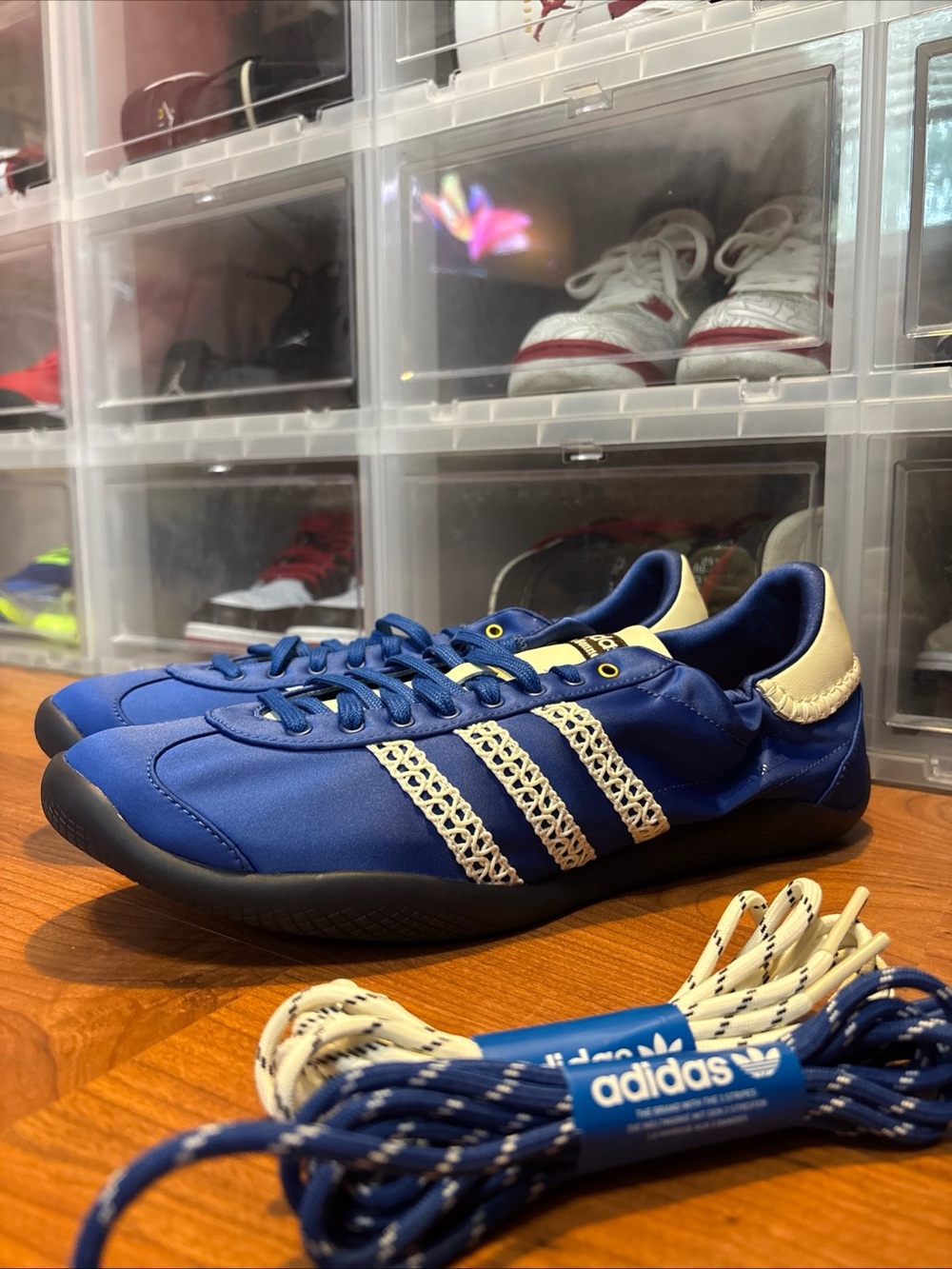 Wales Bonner X adidas Karintha Royal Blue JR1774 Casual Sneakers Men’s Sz 13 NEW